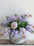 24.4" Faux Lilac Blossom Branch, High-quality Artificial Spring Flower Branch in Lilac/Lanvender, DIY Florals/Table Ceneterpieces, Her Gifts faux plants