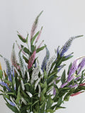 27.5" Fake Salvia Blossom Branch in Purple/White/Blue, Spring Summer WildFlowers, DIY Floral/Wedding/Home/Holiday Decors, Best Gifts for Her wedding flower
