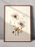 Minimalist Aquarell Flower Print, Digital Download, Printable Wall Art, Naturalist Boho Canvas Wall Art Printable, Trendy House Warming Gift house warming flower
