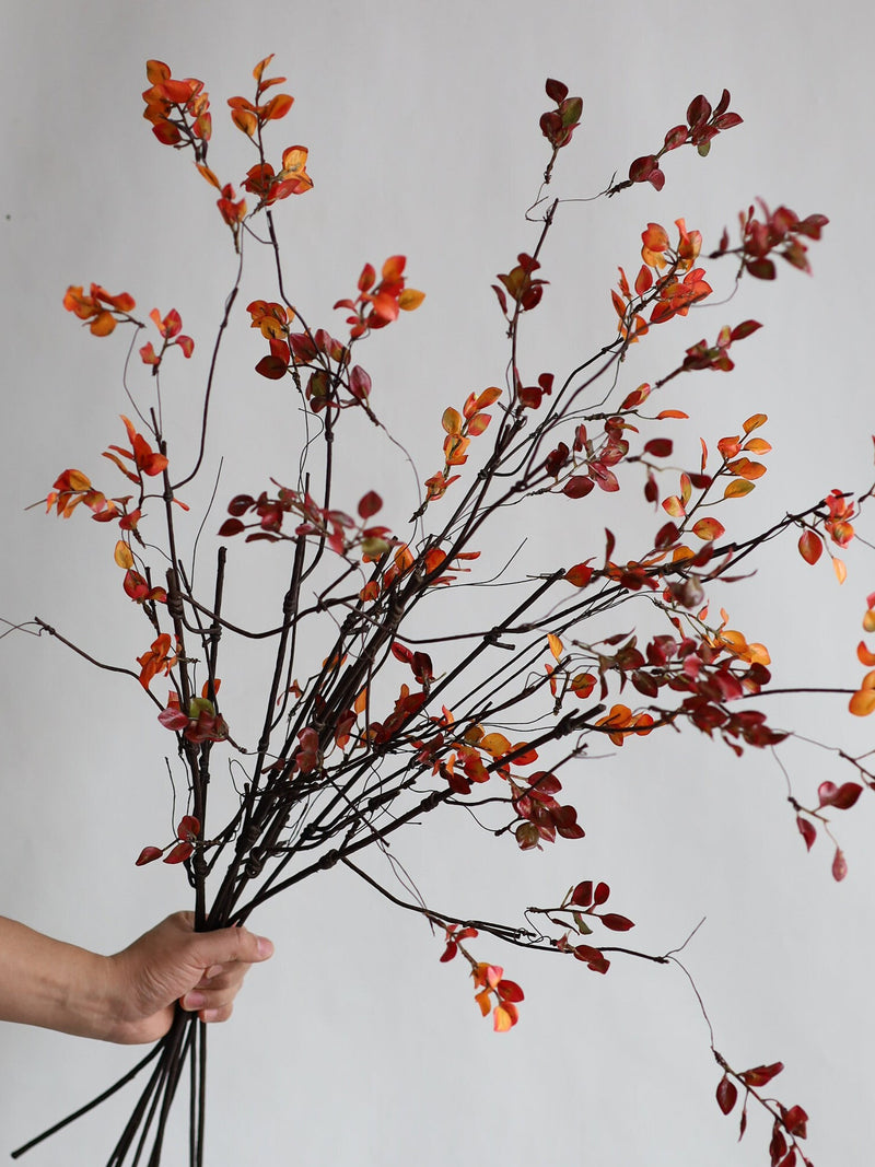 40Ò Fall Stems, Faux Branches, Garden Flower Gift, Fake Branches, Artificial Stems/Artificial Branches/Stems For Vase faux plants