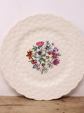 Copeland Spode - Chop Plate - Provincial Flowers - 13" Round Platter flower spore