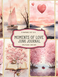 Watercolor Valentine Junk Journal, Digital Junk Journal Valentine, Valentines Day Junk Journal, Love Junk Journal Kit Love Romance Flower