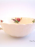 Copeland Spode Jewel   "HEATH and  ROSE"   Cream Soup Bowl Made in ENGLAND flower spore