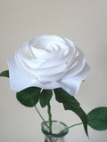 Cotton Anniversary Gift, 2nd Wedding Anniversary Gift, Personalized Cotton Rose, for Her and Couple, Valentine's Day Gift, White Rose ANNIVERSARY