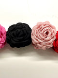 Floral Silk Rose Hair Claw Clip/ Silk hair clip / flower clip silk flower