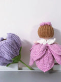 Flowers turn into fairies Handmade crochet knitted Flower Anniversary Home Decor Valentine's Gift for her Novelty friend present Festival house warming flower