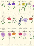 Birth Flowers Digital Print | Customizable | Personalized | Floral Print | Watercolor | Wall Art | Downloadable Print | Custom Print birthday flower