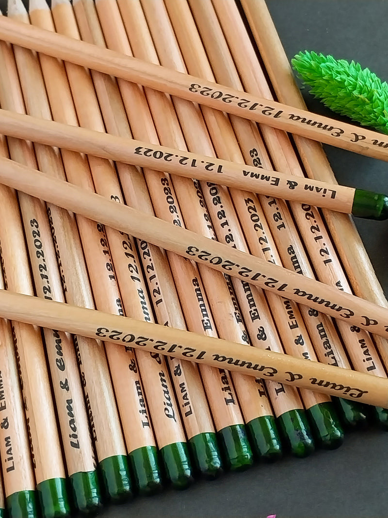 Personalized Seed Pencils - Custom Plantable Eco Friendly favors, Thank You Gift for Guests seeds bulk