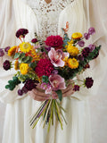 Colorful Bridal Bouquets,Wedding Bouquet,Faux Bouquets,Silk Bouquets,Rainbow Color Bridal Bouquet,Boho Flower Bouquet,Bridesmaid Bouquet Bouquet
