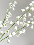Artificial Lily of the Valley Sprigs: Soft May-Bells (White or Blue) faux plants