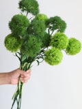 20" Faux Dianthus Green Ball Stem, Artificial Dianthus Green Ball, Spring Summer Plant, DIY Floral Greenery, Home Decoration, Gifts For Him faux plants