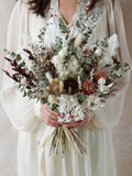 Mixed Dried and Wild Flower Bouquet,Pampas Grass Festival Meadow Bridal bouquet,Bridal Bouquet,Bridesmaid Bouquet,Dried Flower Bouquet Bouquet