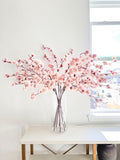 Faux Light Dusty Pink Silk Cherry Blossom (Pack of 3 Stems), Artificial Spring Cherry Blossom Stem, Spring Flowers, Faux Flowers silk flower