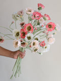 5 Heads Faux Poppy Flowers, 26" Silk Flower Poppy Branch, DIY Florals/Centerpieces, Wedding/Home/Kitchen/Office Decorations |Gifts For Her silk flower