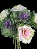 Artificial decorative cabbage bouquet faux plants