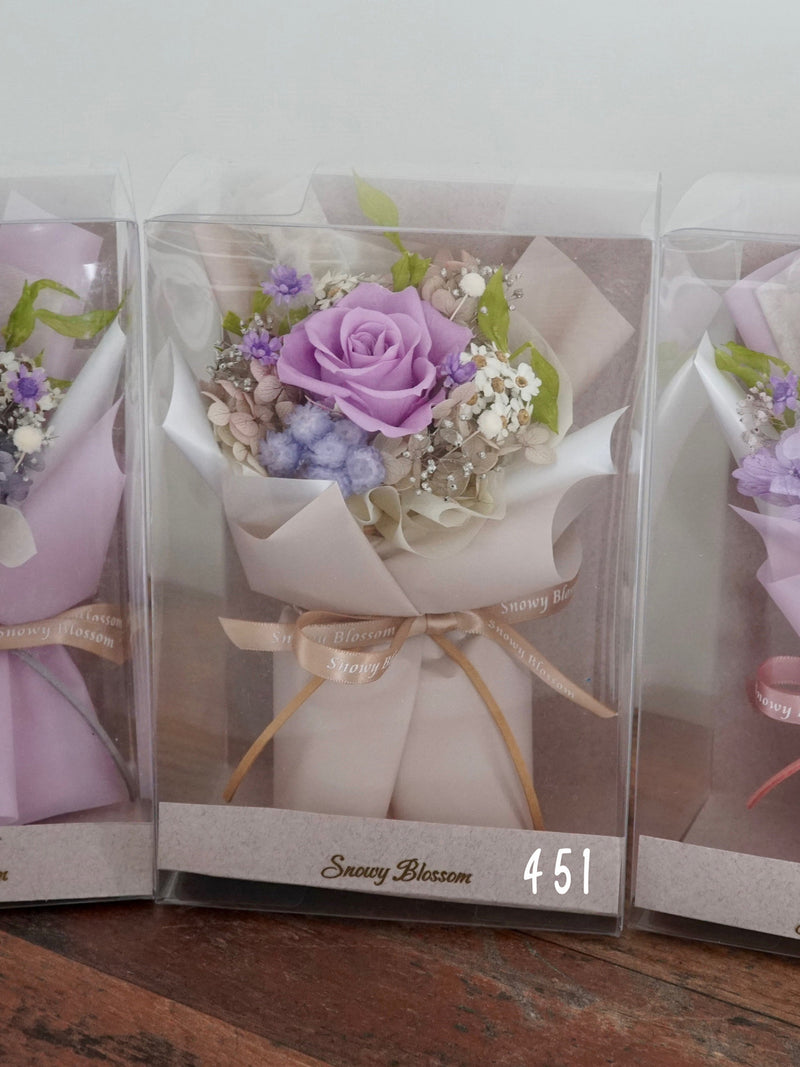 Japanese Preserved Flower Mini Bouquet - Eternal Dried Flower Gift - Handmade Floral Arrangement Romantic Everlasting Eternal Flower FLOWER DELIVERY