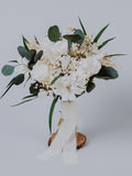 White and green Baby breath bouquet/Boho Bridal Bouquet/White Wedding Bouquet/Dried Flower Bouquet/Custom Bridal Flowers/Timeless Bouquet Bouquet