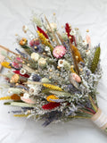Whimsical Dried Flower Bouquet - Spring Boho Bridal Bouquet Bouquet