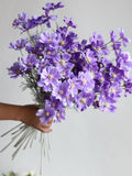23.5" Purple Artificial Cosmos Flower Branch: DIY Floral Decoration faux plants