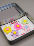 Flower Magnets + Tin Box | Cute Magnets | Fridge Magnets | Magnet Gift | House Warming | Co-Worker | Birthday | Appreciation | Teacher Gift house warming flower