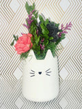 Cat Lady Flower Arrangement | Cat Themed Decor | Sola Wood Flower Arrangement house warming flower