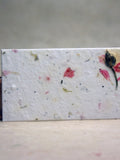 Bulk Set of 96 Handmade Seed Paper with Petals and Wildflower Seeds  - 3.5" x 2" Flat Panels - Pick your Paper seeds bulk
