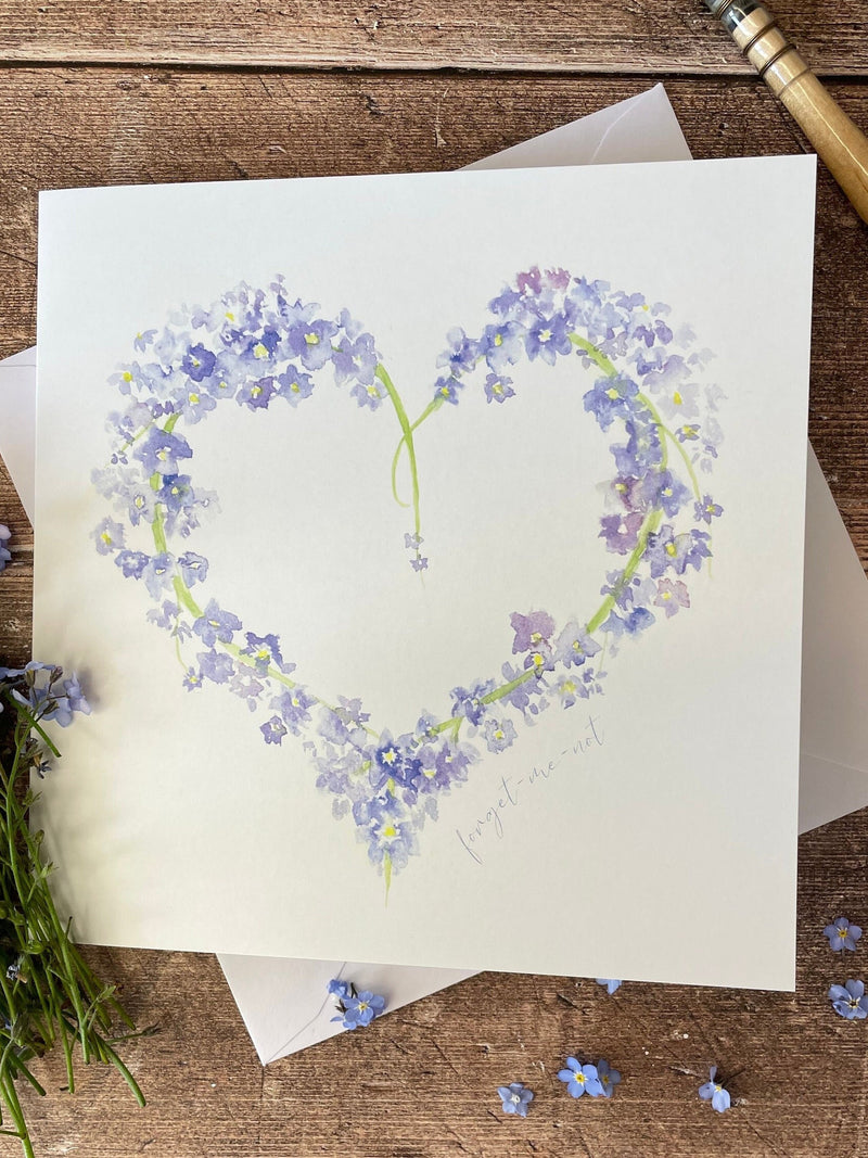 Forget Me Not Condolence Card | Sympathy Card sympathy flower