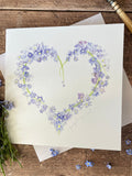 Forget Me Not Condolence Card | Sympathy Card sympathy flower
