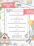House Blessing Poem, New Homeowner Housewarming Gift Basket Card, Realtor Closing Food Gift Basket Housewarming Card, New Home Blessing Card house warming flower