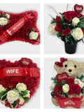 Flowers Grave Flowers Heart Wreath Funeral Tribute Memorial wife , Husband ,Mum sympathy flower