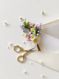 Daisy Boutonniere: Wildflower Lavender Corsage, Spring Wedding wedding flower