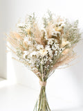 Pampas Dried Flower Wedding Bouquet: Boho Bridal wedding flower