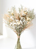 Pampas Dried Flower Wedding Bouquet: Boho Bridal Bouquet