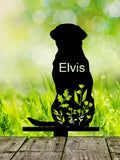 Dog Memorial Stake Personalized, Labrador Retriever Sign, Sympathy Sign, Pet Grave Marker, Remembrance Stake, Dog Garden Sign, Dog Loss Gift sympathy flower