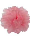 M&S Schmalberg 5" Modern Chrysanthemum (Mum) Pink Silk Organza Fabric Flower Brooch Pin Handmade in NYC silk flower