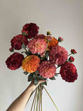 Artificial Dahlia Flowers, Faux Dahlia, Pink Flowers, Red Flowers, Centrepiece Flowers, Colourful Flowers, Pom Pom Flowers, Silk Flowers silk flower