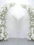 White Gypsophila Rose Wedding Archway: Artificial Floral Row wedding flower
