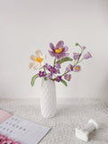 Hand-Crocheted Yarn Flower Arrangement: Floral Gift with Bendable Stems sympathy flower