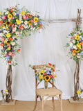 Wildflower Flower Arch for Wedding, Spring Wedding Backdrop, Boho Arbour Gazebo Flowers,Design in Sunflowers, Daisies, Dahlia and Ranunculus wedding flower