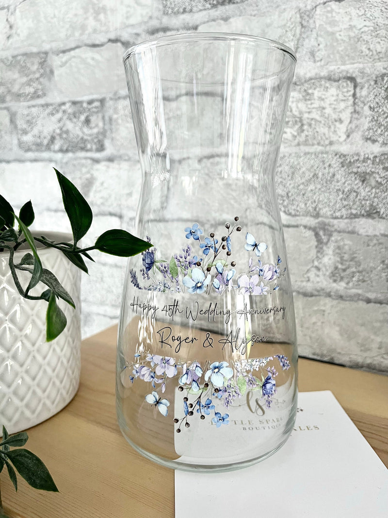 Personalised Anniversary Vase, anniversary vase, anniversary gift, birthday vase, birthday gift ANNIVERSARY