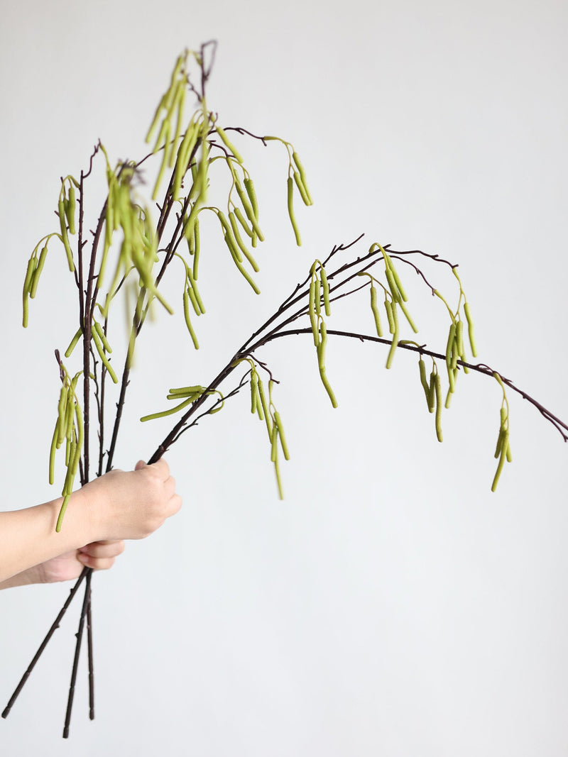 43.3" Artificial Green Budding Branch, Faux Fruit Stem, Spring Plants, DIY Centerpieces/Florals /Wedding/Home Decoration | Gifts for Mum faux plants