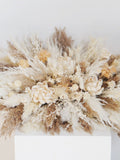 Pampas Flower Arch Arrangement, Boho Wedding Decor, Wedding Backdrop, Swag For Arch, Rustic Wedding Decor flower spore