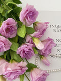 Real Touch Eustoma Stem: Silk Cloth Artificial Flower, Home Decor silk flower