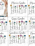 Custom Garden PNG Bundle: Personalized Birth Month Flowers (Digital Download) birthday flower