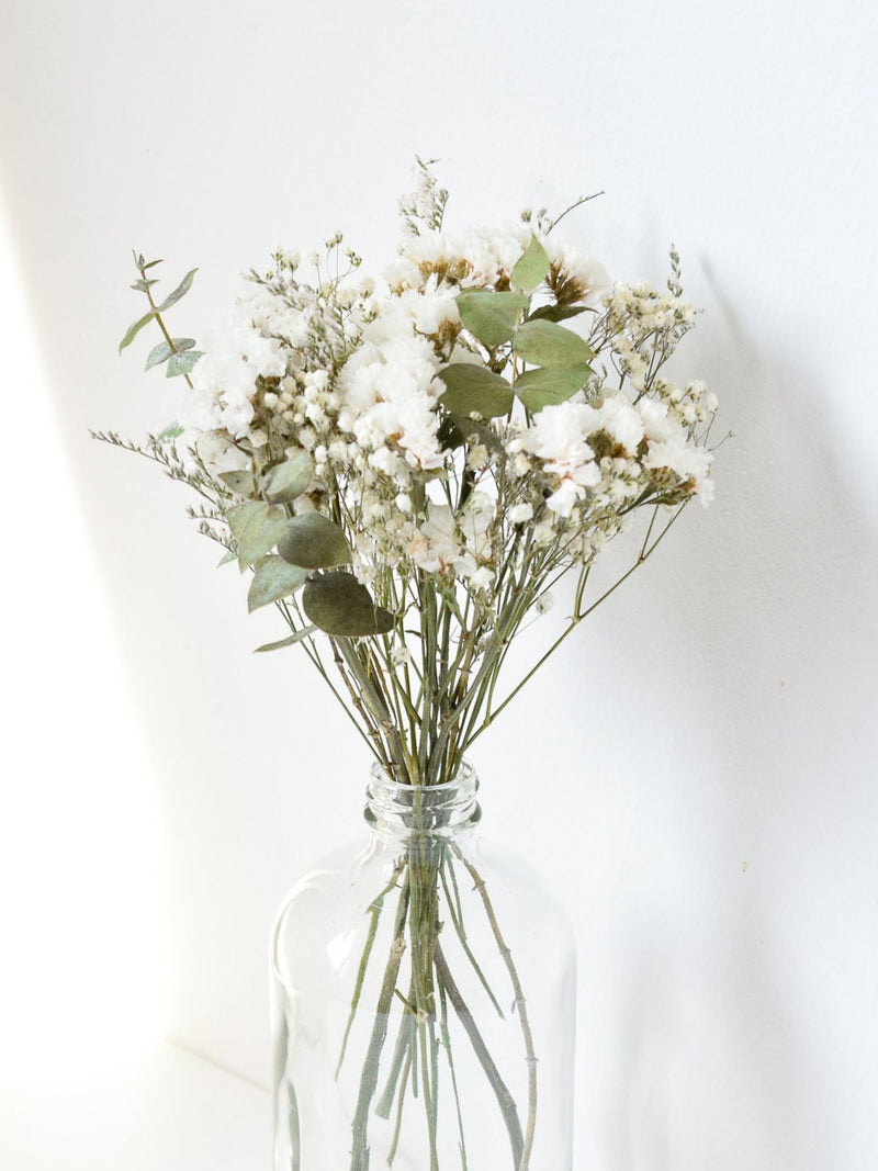 Eucalyptus & BabyÕs Breath Dried Flower Bouquet Ð Small: Home Decor + Wedding Centrepieces FLOWER DELIVERY