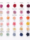 Multicolor Flower Lapel Pins - Pink Rose Floral Boutonniere - Choose Your Flower Color & Backing Style - Butterfly Clutch, Brooch, Stick Pin silk flower