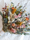 Earth Tone Boho Bouquet l Terracotta Bridal Bouquet l Quicksand Dried Flowers Bouquet l Wedding Bouquet wedding flower