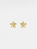 PERIMADE Dainty Flower Stud Earrings ¥ Tiny Gold Flower Stud Earrings ¥ Sterling Silver Friendship Jewelry ¥ Trendy Best Friend Gift birthday flower