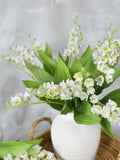Faux Lily of the Valley Stem - High Quality Artificial Flowers / Wedding /Bouquet / DIY Floral / Home Decoration / Gifts / White faux plants