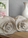 Linen Rose with Long Stem, 4th Anniversary Gift ANNIVERSARY